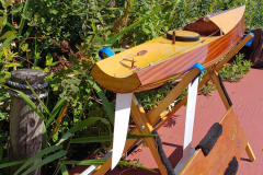 Alternating strip plank cedar & yellow cedar bottom